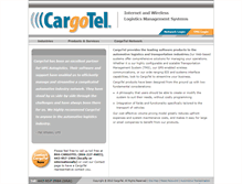 Tablet Screenshot of cargotel.com